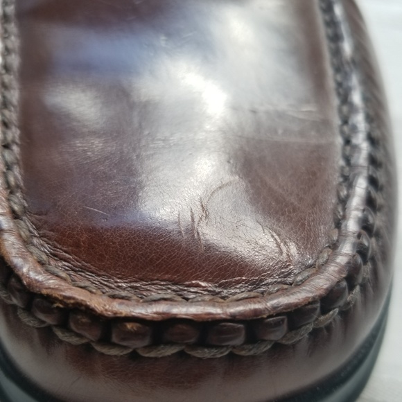 *PRE LOVED* Cole Haan Cognac Brown Penny Loafers - Picture 6 of 6